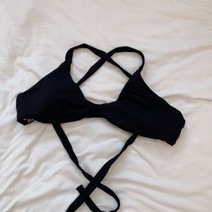 Black midori bikini top
